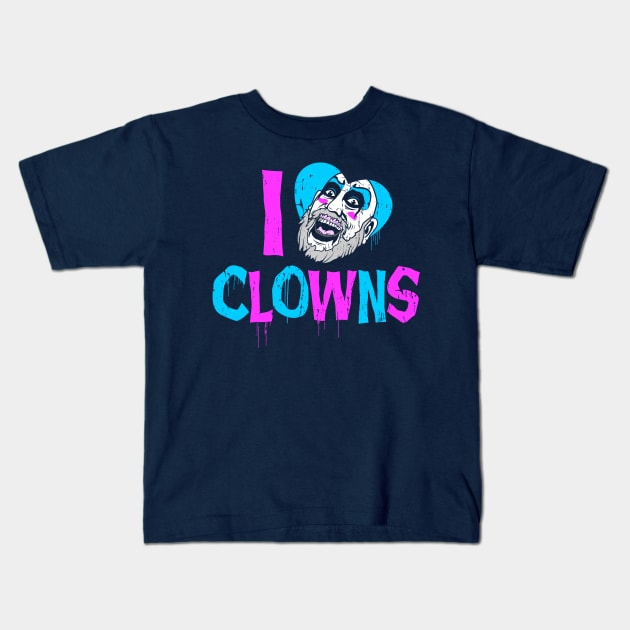 I Heart Clowns Kids T-Shirt by Spazzy Newton